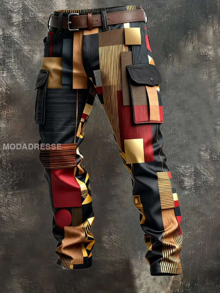 Mäns Retro Business Style Casual Work Byxor A / S