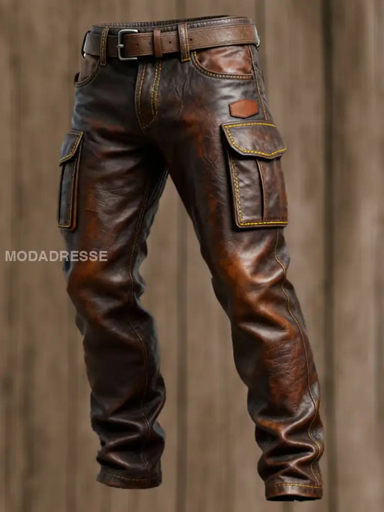 Mäns Retro Business Style Casual Work Byxor A / S