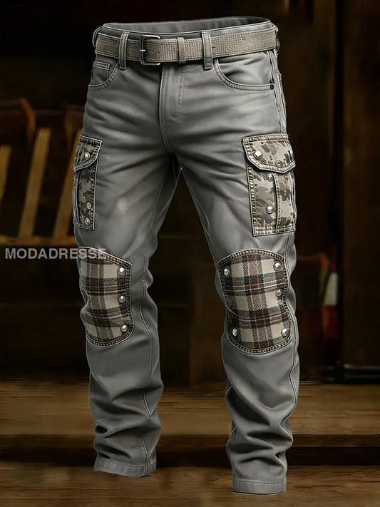 Mäns Retro Business Style Casual Work Byxor A / S