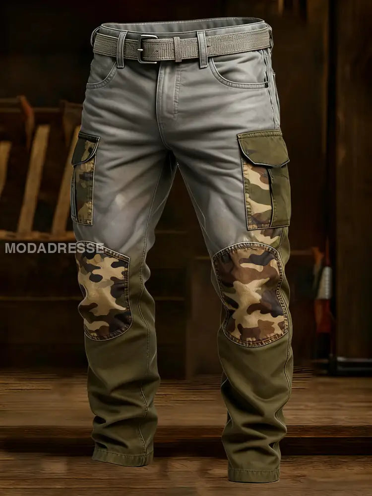 Mäns Retro Business Style Casual Work Byxor A / S