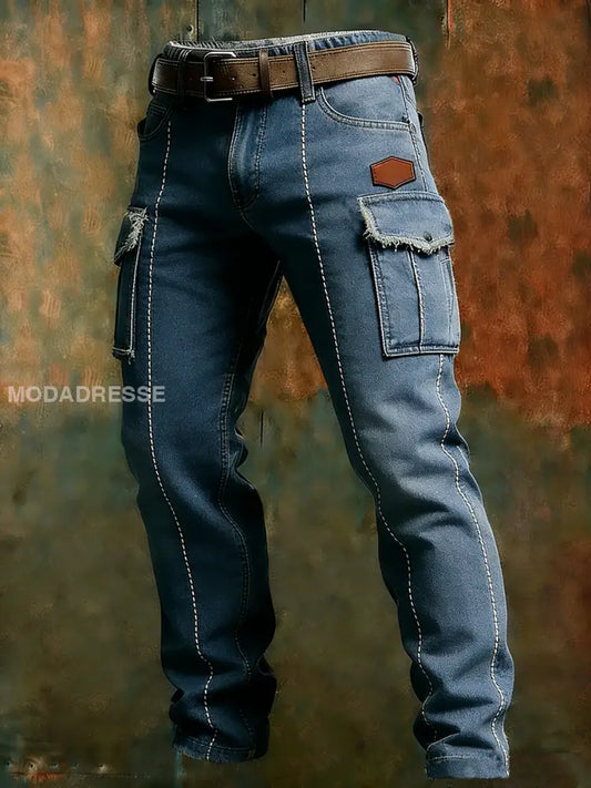 Mäns Retro Business Style Casual Work Byxor A / S