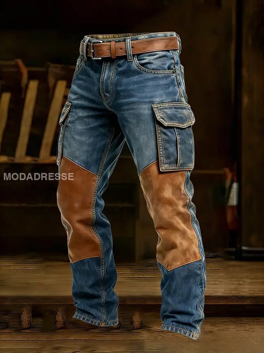 Mäns Retro Business Style Casual Work Byxor A / S