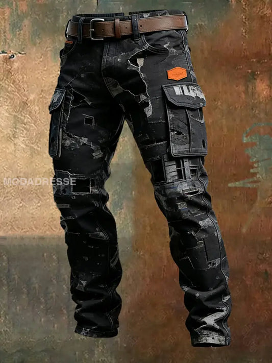 Mäns Retro Business Style Casual Work Byxor A / S