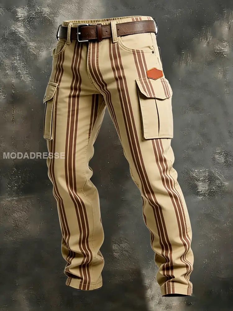 Mäns Retro Business Style Casual Work Byxor A / S