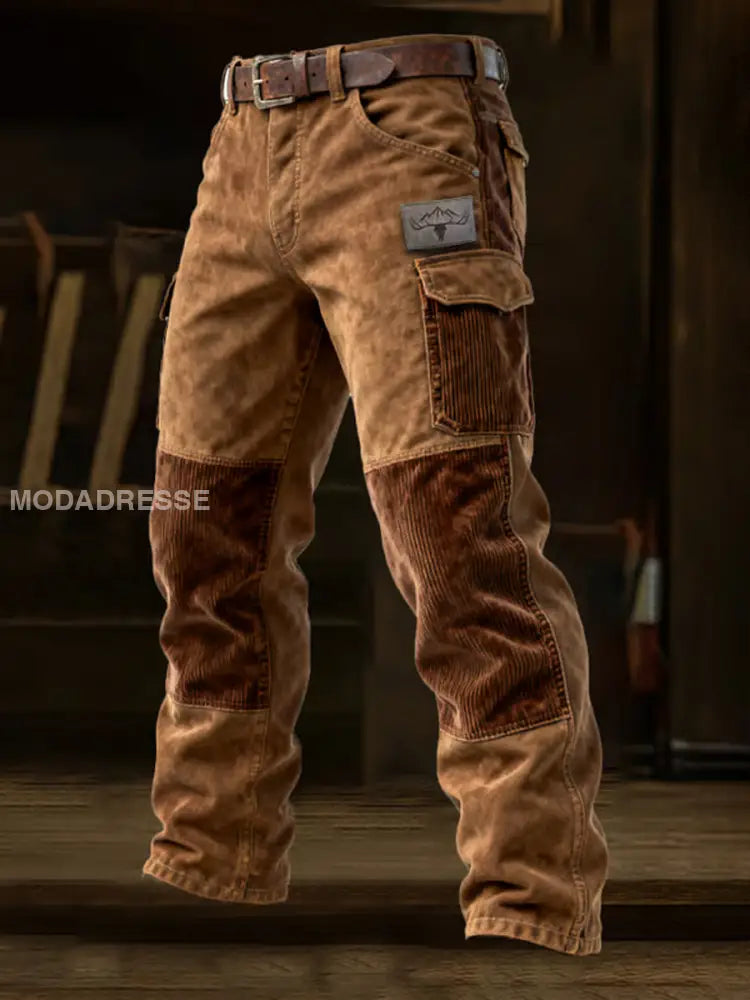 Mäns Retro Business Style Casual Work Byxor A / S