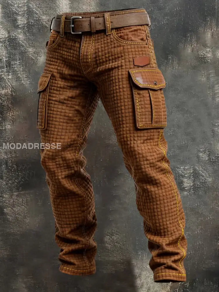 Mäns Retro Business Style Casual Work Byxor A / S