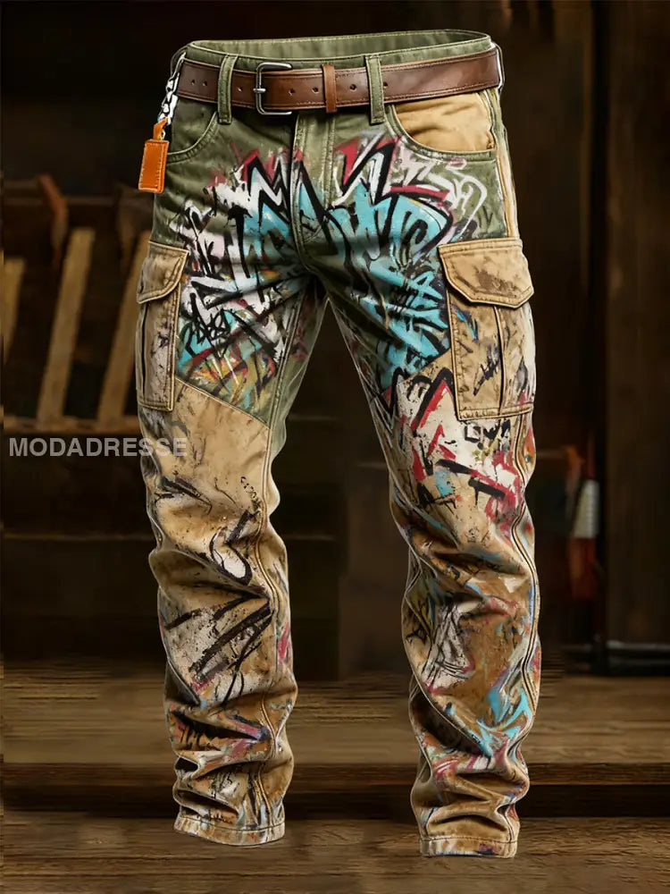 Mäns Retro Business Style Casual Work Byxor A / S