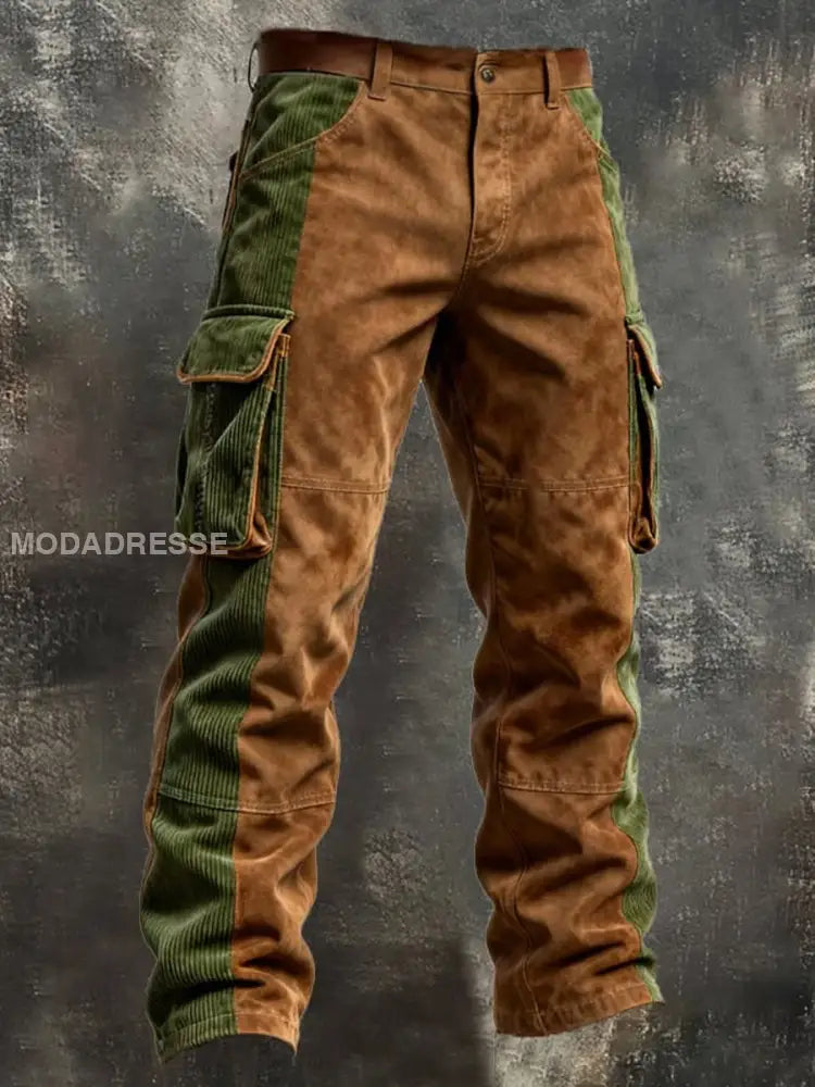 Mäns Retro Business Style Casual Work Byxor A / S