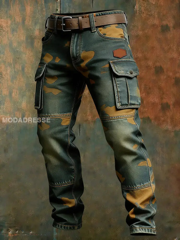 Mäns Retro Business Style Casual Work Byxor A / S