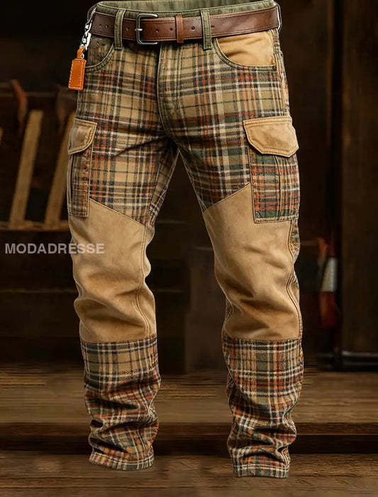 Mäns Retro Business Style Casual Work Byxor A / S