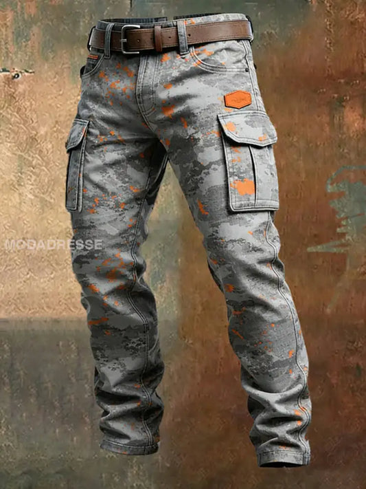 Mäns Retro Business Style Casual Work Byxor A / S