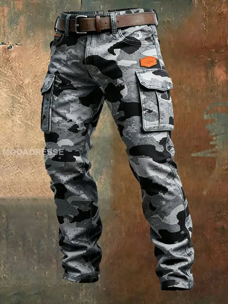 Mäns Retro Business Style Casual Work Byxor A / S