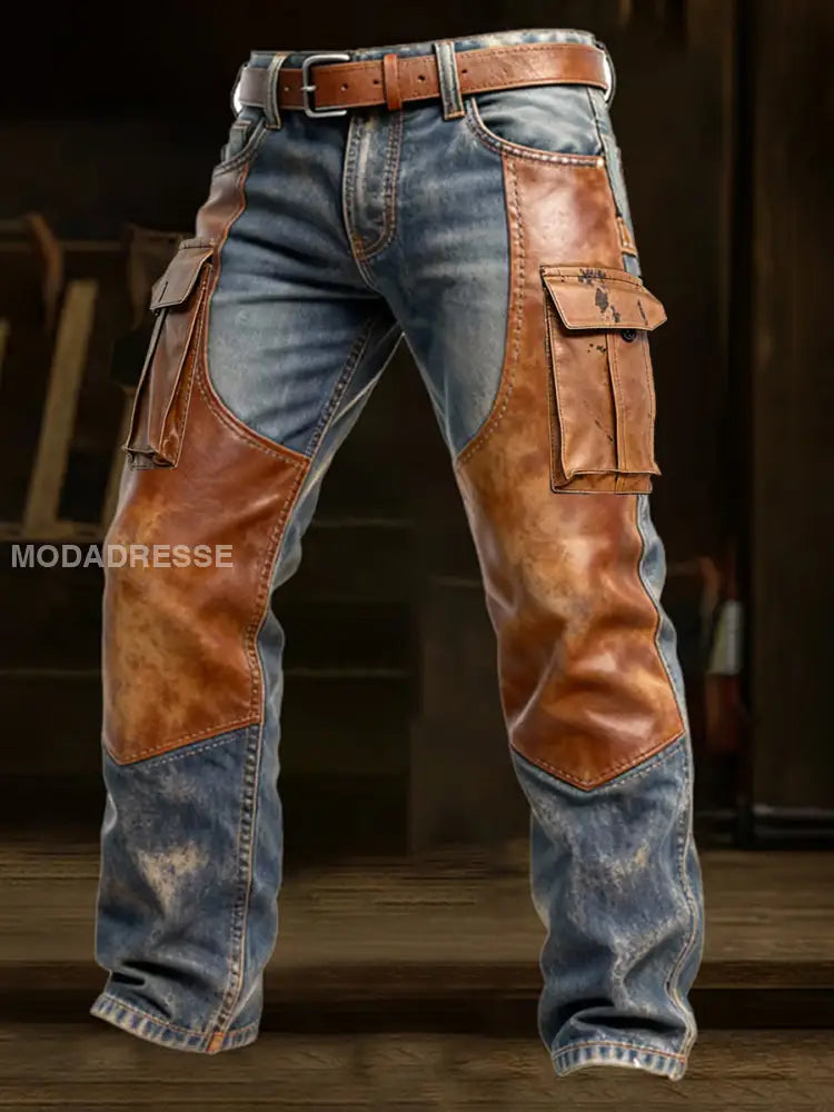 Mäns Retro Business Style Casual Work Byxor A / S