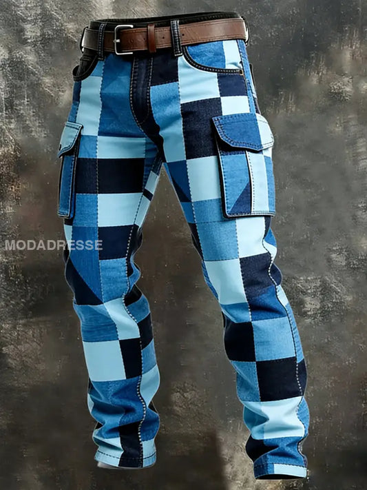 Mäns Retro Business Style Casual Work Byxor A / S