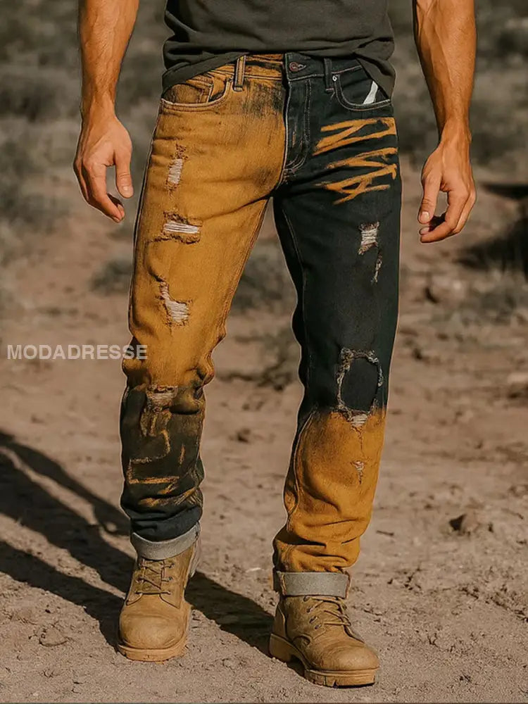 Mäns Retro Business Style Casual Work Byxor A / S