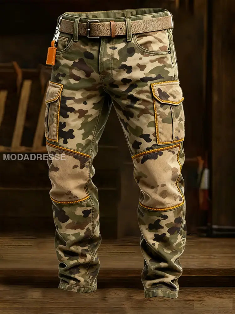 Mäns Retro Business Style Casual Work Byxor A / S