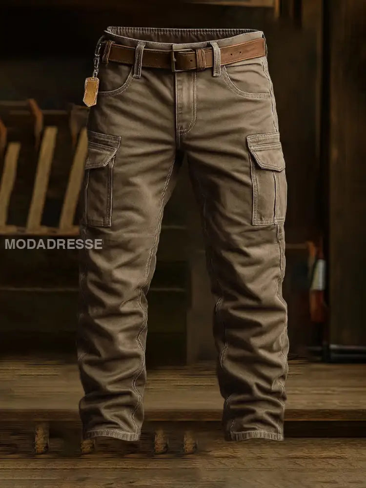 Mäns Retro Business Style Casual Work Byxor A / S