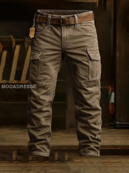 Mäns Retro Business Style Casual Work Byxor A / S