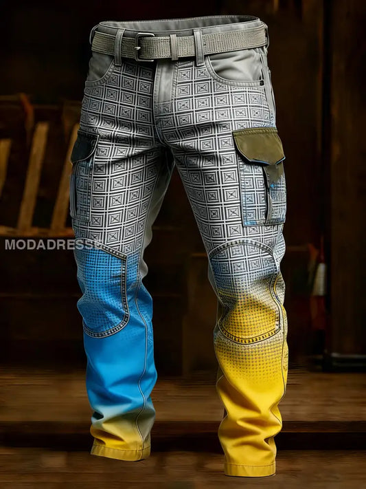 Mäns Retro Business Style Casual Work Byxor A / S