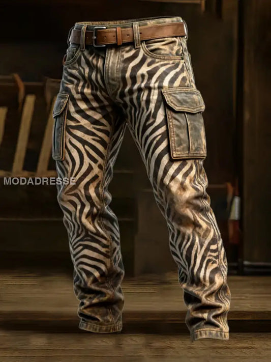 Mäns Retro Business Style Casual Work Byxor A / S