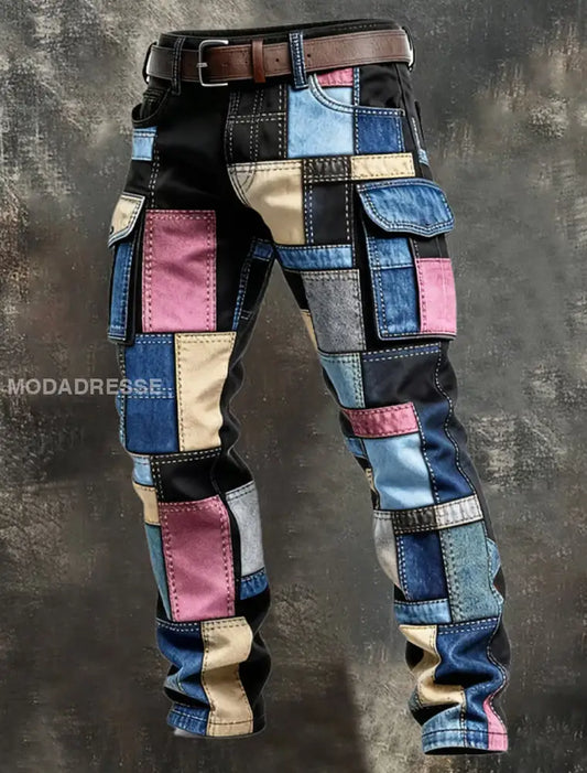 Mäns Retro Business Style Casual Work Byxor A / S