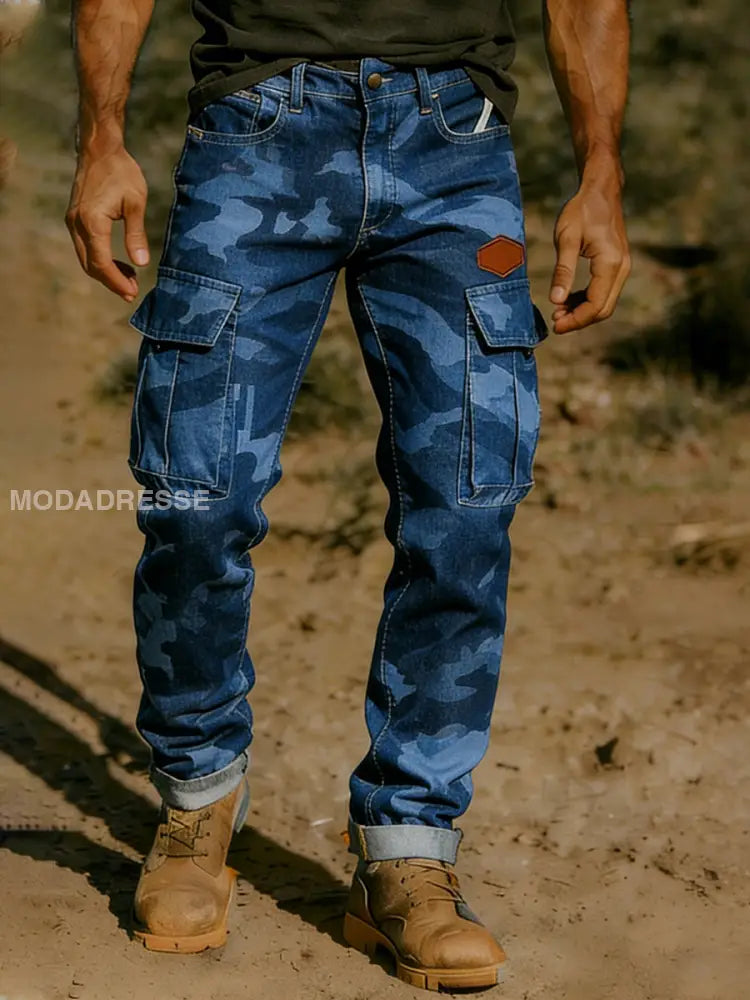 Mäns Retro Business Style Casual Work Byxor A / S