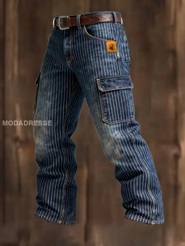 Mäns Retro Business Style Casual Work Byxor A / S