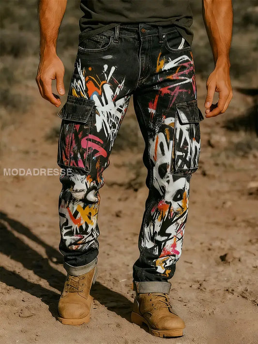 Mäns Retro Business Style Casual Work Byxor A / S