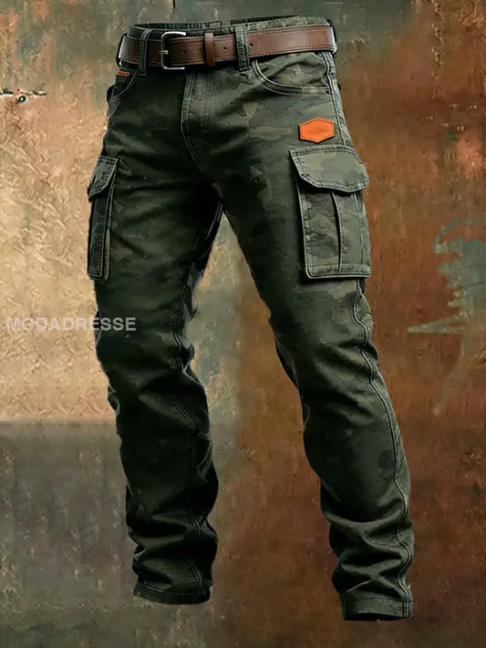 Mäns Retro Business Style Casual Work Byxor A / S