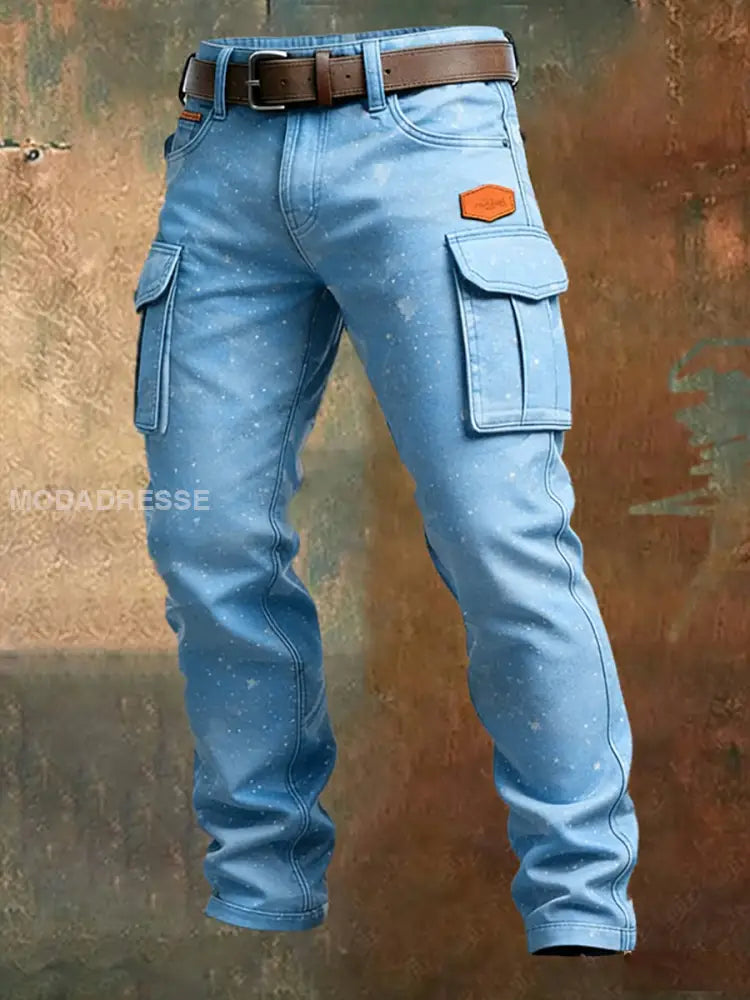 Mäns Retro Business Style Casual Work Byxor A / S