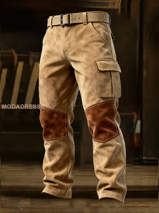 Mäns Retro Business Style Casual Work Byxor A / S