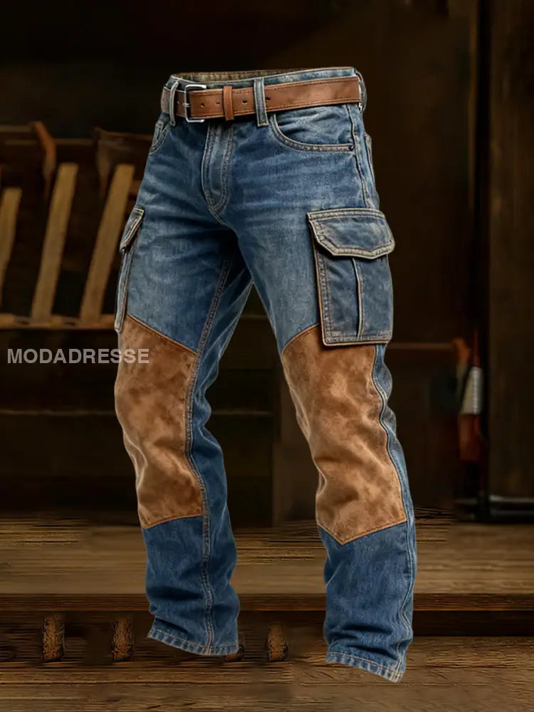 Mäns Retro Business Style Casual Work Byxor A / S