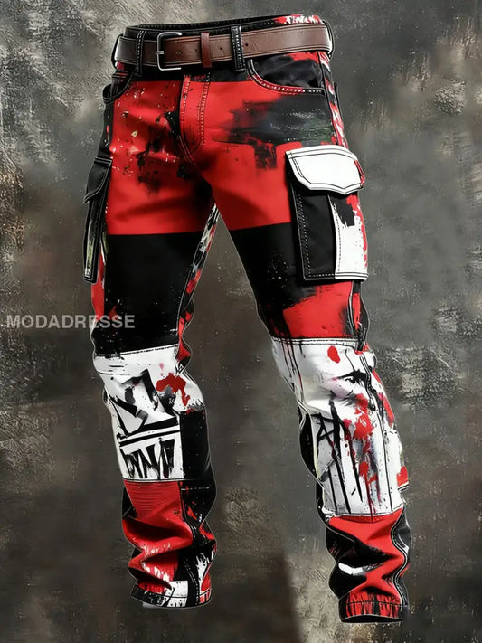 Mäns Retro Business Style Casual Work Byxor A / S