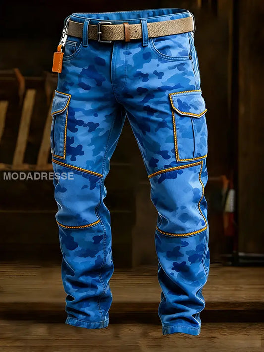 Mäns Retro Business Style Casual Work Byxor A / S