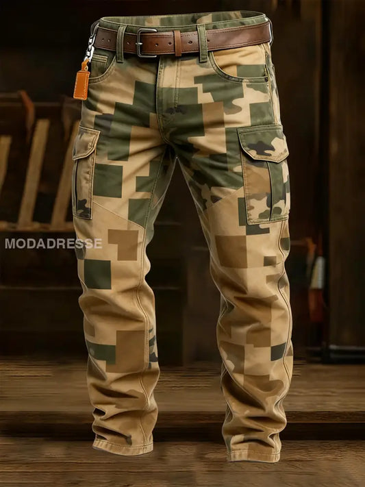 Mäns Retro Business Style Casual Work Byxor A / S