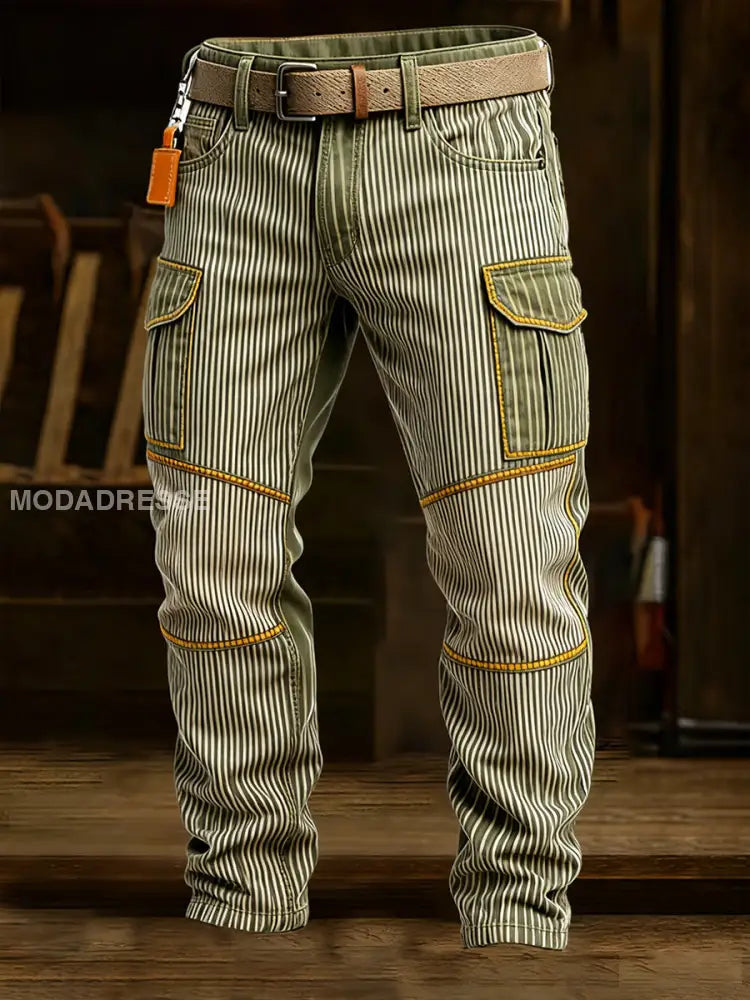 Mäns Retro Business Style Casual Work Byxor A / S