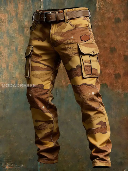 Mäns Retro Business Style Casual Work Byxor A / S