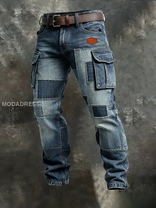 Mäns Retro Business Style Casual Work Byxor A / S