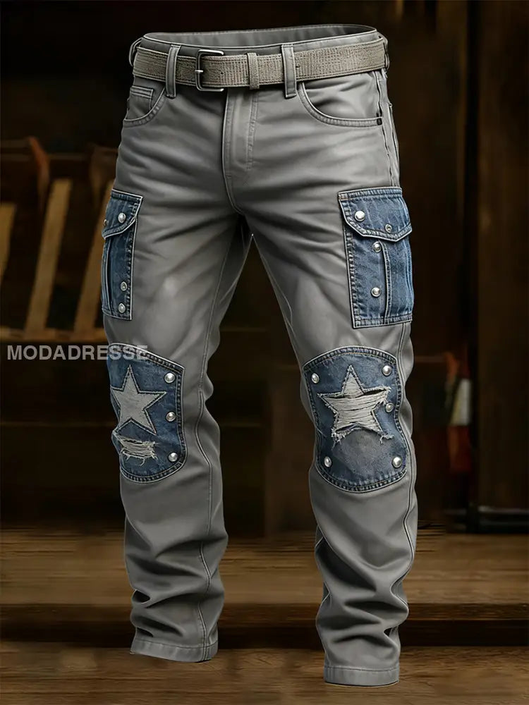 Mäns Retro Business Style Casual Work Byxor A / S