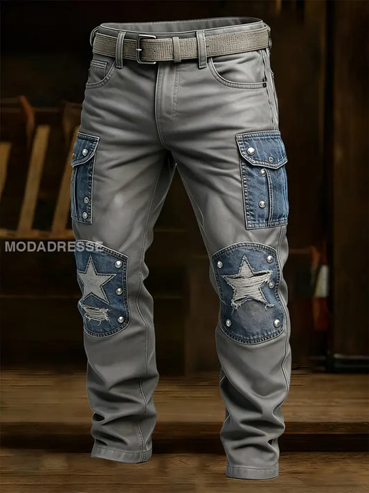 Mäns Retro Business Style Casual Work Byxor A / S