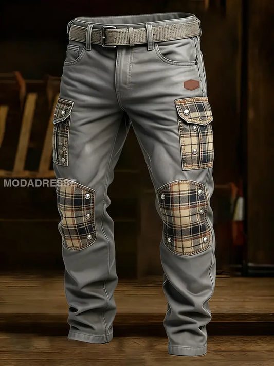 Mäns Retro Business Style Casual Work Byxor A / S