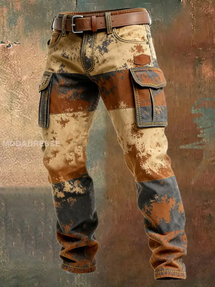 Mäns Retro Business Style Casual Work Byxor A / S