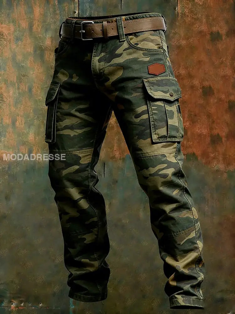 Mäns Retro Business Style Casual Work Byxor A / S