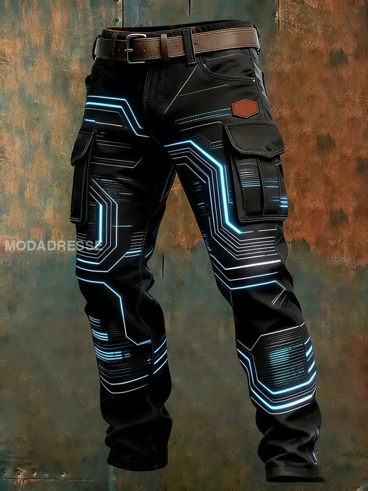 Mäns Retro Business Style Casual Work Byxor A / S