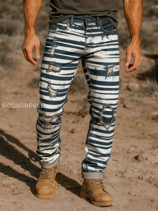 Mäns Retro Business Style Casual Work Byxor S