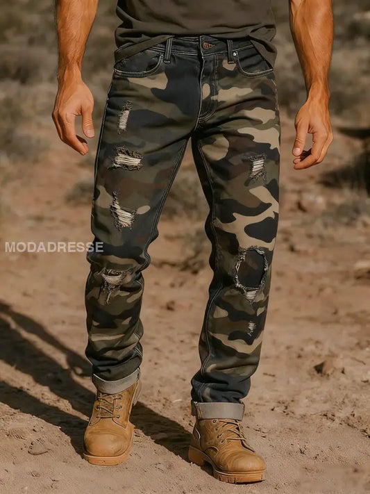 Mäns Retro Business Style Casual Work Byxor S