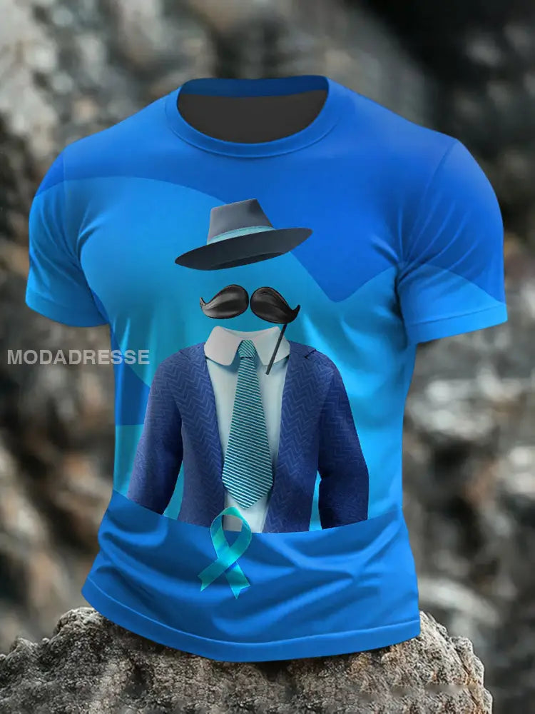 Mäns rörelser T shirts blå / S
