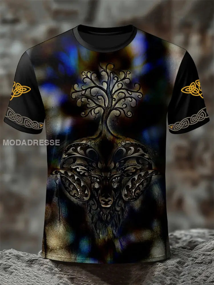 Mäns vikinga träd i livet t-shirts som bild / S