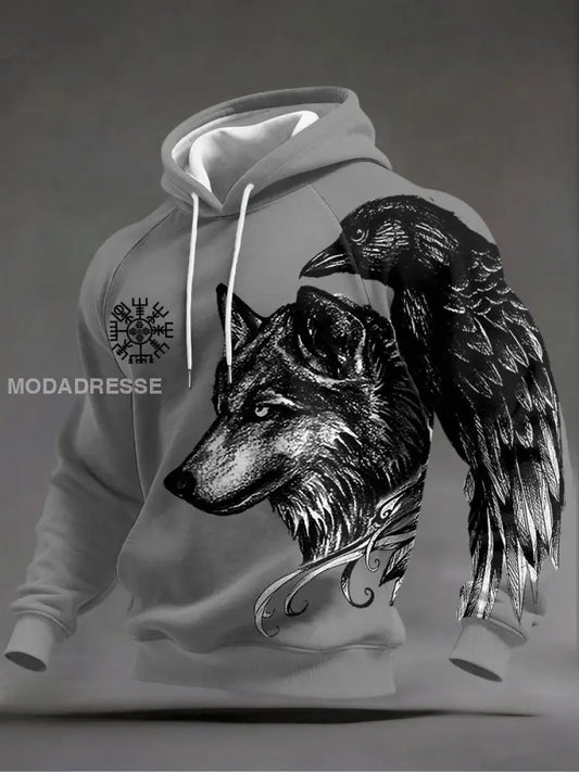 Mäns vikingatta grå / S