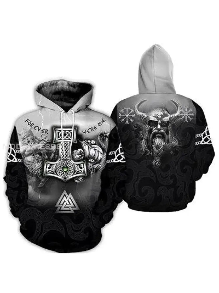 Mäns vikingatta svart / S